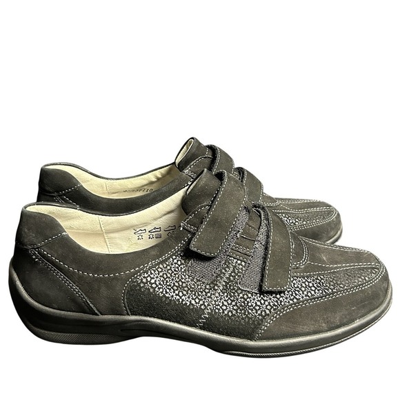 Waldlaufer Proactiv Women"s Joy w/ Kya Black Nubuck Comfort Shoes Size 10 Wide - Picture 3 of 13